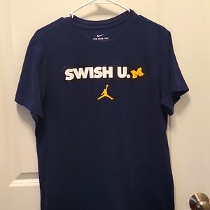 Nike Michigan Basketball Tee~Men's Medium ~Drifit